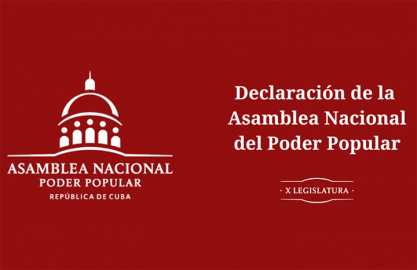 Cuba quiere paz, declaración del Parlamento cubano