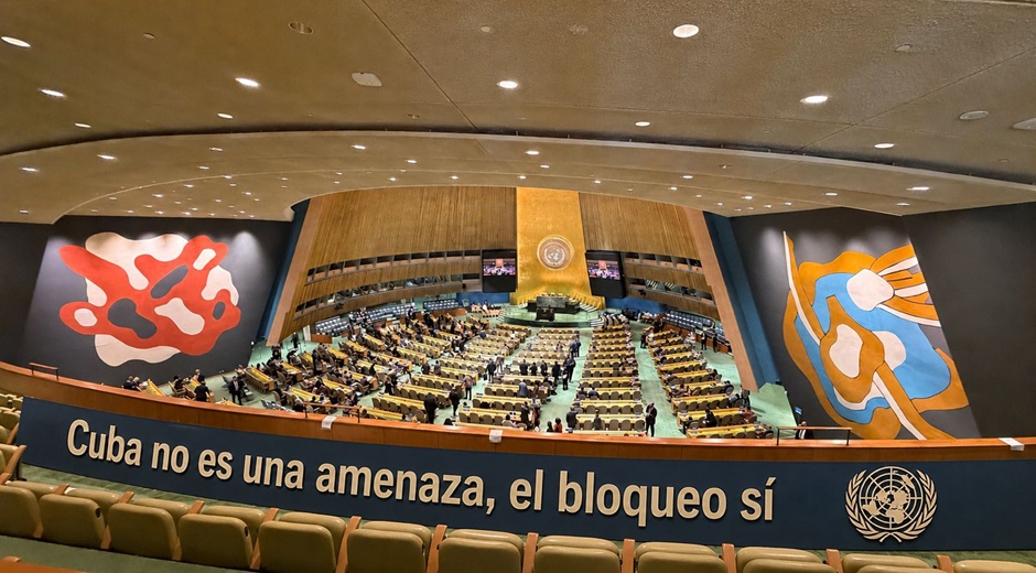 Cuba denuncia en la Asamblea General de la ONU el recrudecimiento del bloqueo y el cerco energético