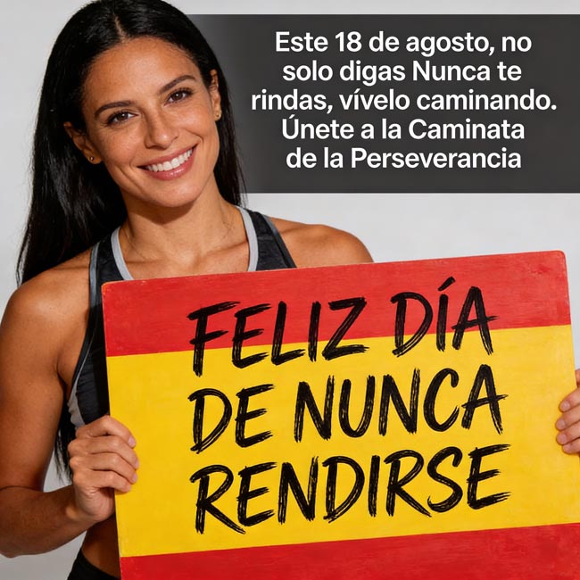 Nunca rendirse. Esa es la cuestión