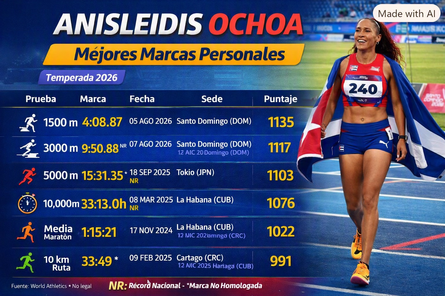 El que persevera triunfa: la carrera de resistencia de Anisleidis Ochoa, la Polaca