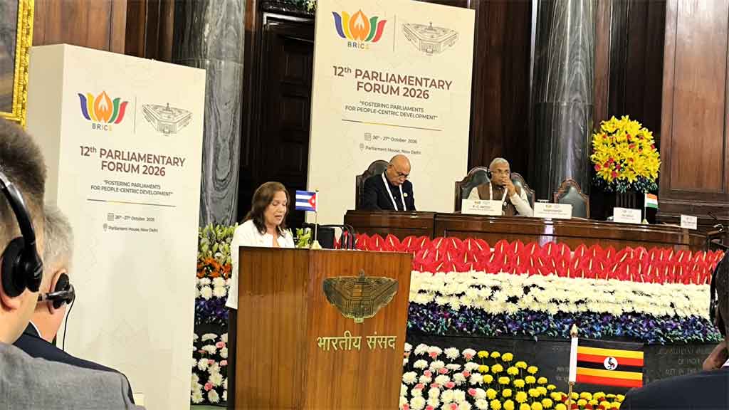En foro parlamentario Brics en India, Cuba alza voz contra bloqueo